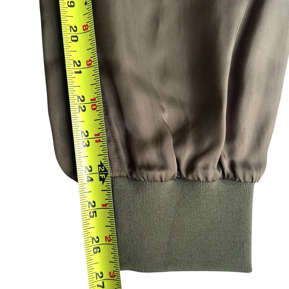 Cinq à Sept Giles Olive Cupro Cargo Jogger Pants Quiet Luxury M - Picture 5 of 10